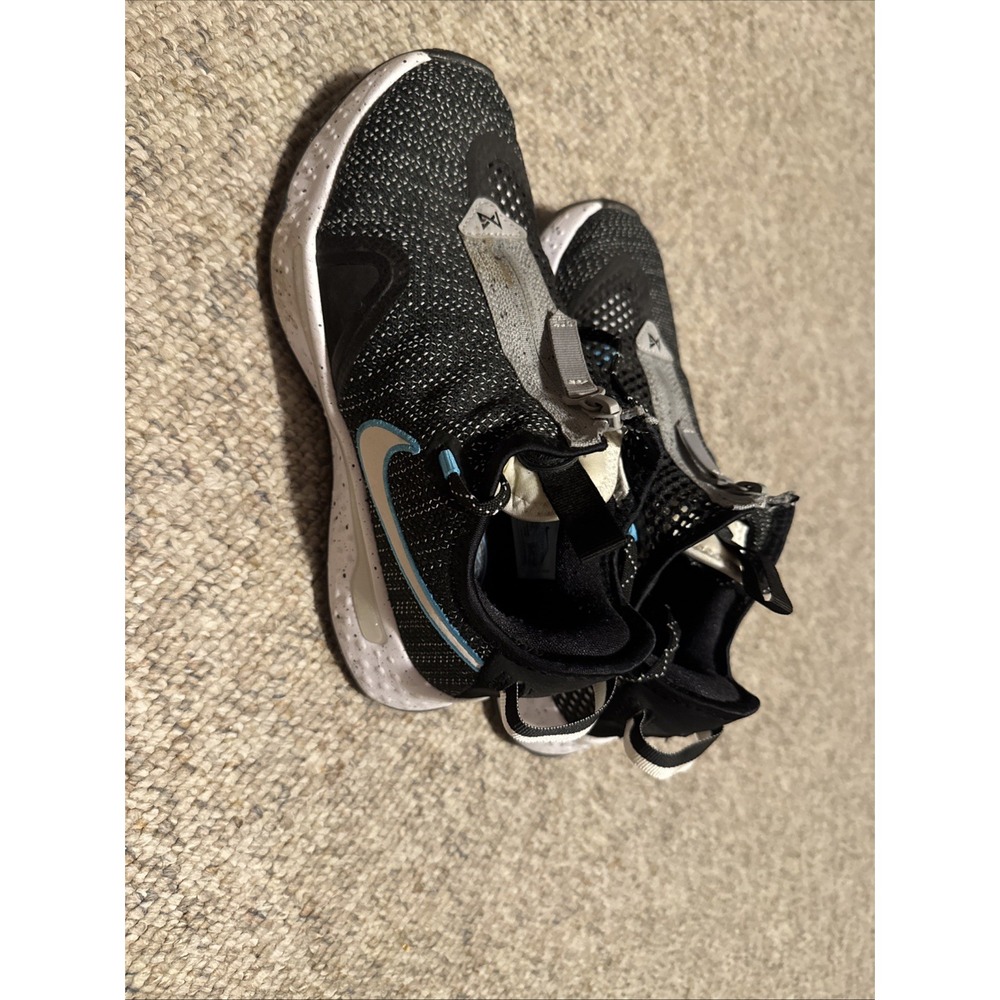 Nike PG 4 Paul George Mens Sneakers Black White Blue Grey CD5079-004 Size 5.5